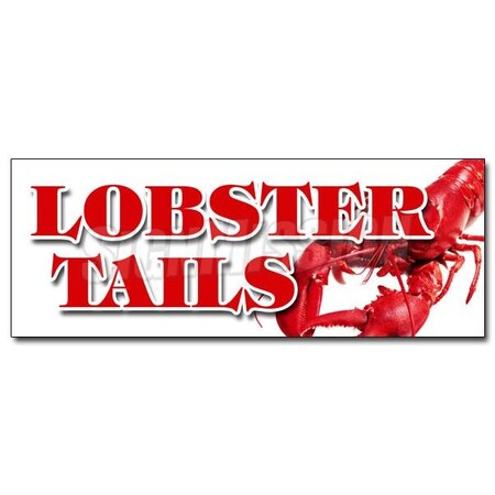 LOBSTER TAILS DECAL Sticker Seafood Fresh Dinner Special Catch Caught